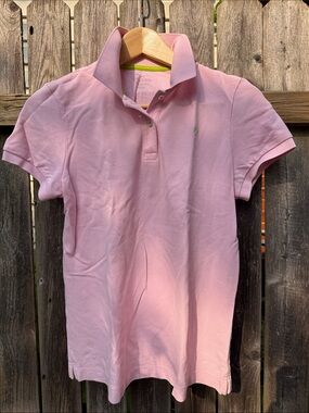 Lilly Pulitzer Resort Fit Pink Pima Cotton Polo Shirt